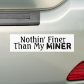 Nichts feiner als mein Bergmann Autoaufkleber (Auf Auto)