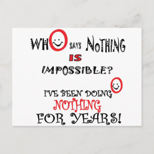 NICHTS FUN GIFT POSTCARD POSTKARTE