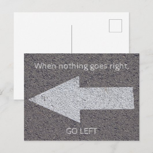 Nichts geht postkarte (Vorne/Hinten)