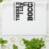 Nichts gibt es mehr als Bocce-Ball, was ich Liebe  Geschirrtuch (Gefaltet)