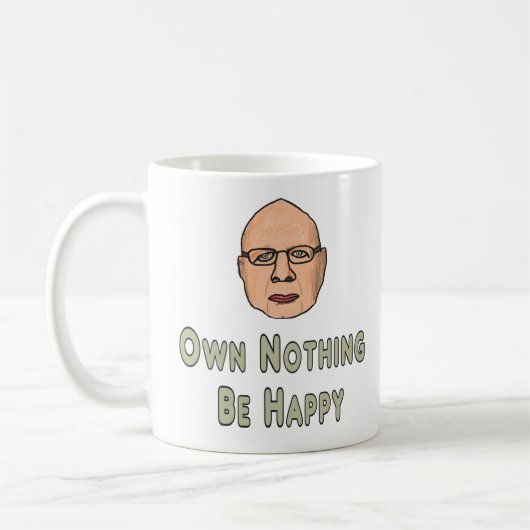 Nichts glücklich sein kaffeetasse (Links)