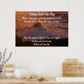 Nichts Gold Bleibe den Ozean Poster (Küche)