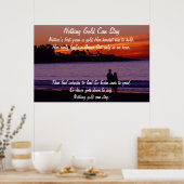 Nichts Gold Bleibe Poster (Küche)