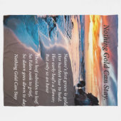 Nichts Gold Bleibe Sandküste Fleecedecke (Vorderseite (Horizontal))