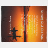 Nichts Gold Bleibe Vater und Sohn beim Angeln Fleecedecke (Vorderseite (Horizontal))