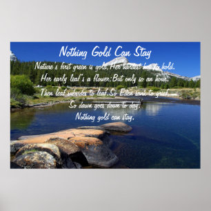 Nichts Gold kann Plakat 5 bleibe