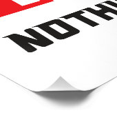 Nichts Gutes kommt einfach Poster (Ecke)