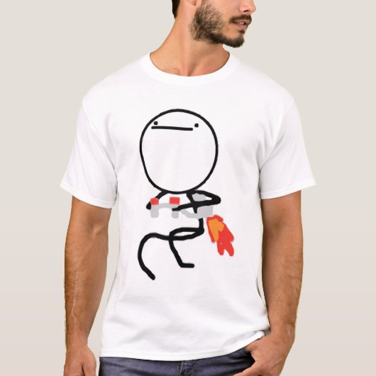 Nichts, hier zu tun spritzen Satz-Typ T-Shirt (Vorderseite)