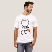 Nichts, hier zu tun spritzen Satz-Typ T-Shirt (Vorne ganz)