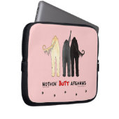 Nichts Hintern-Afghanen Laptopschutzhülle (Vorne Rechts)