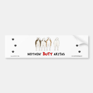 Nichts Hintern Akitas Autoaufkleber