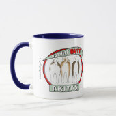 Nichts Hintern Akitas Tasse (Links)
