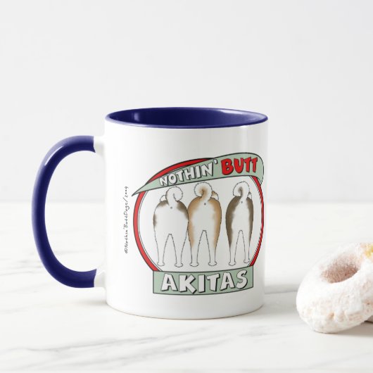 Nichts Hintern Akitas Tasse (Mit Donut)