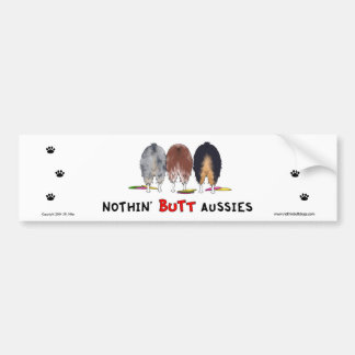 Nichts Hintern-Australier-Autoaufkleber Autoaufkleber