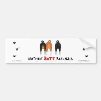 Nichts Hintern Basenjis Autoaufkleber