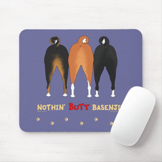 Nichts Hintern Basenjis Mousepad (Mit Mouse)