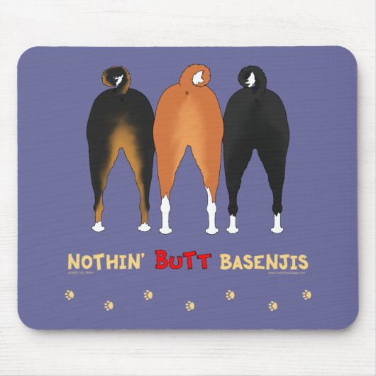 Nichts Hintern Basenjis Mousepad (Vorne)