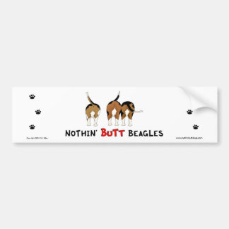 Nichts Hintern-Beagle-Autoaufkleber Autoaufkleber