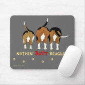 Nichts Hintern-Beagles Mousepad (Mit Mouse)