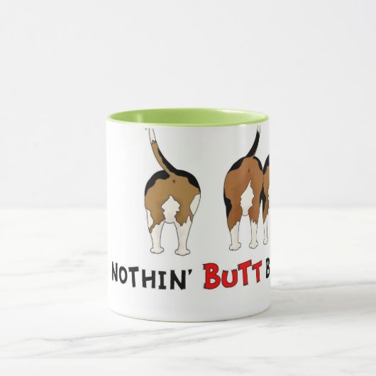 Nichts Hintern-Beagles Tasse (Zentrum)