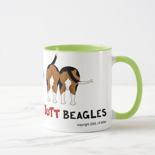 Nichts Hintern-Beagles Tasse (Rechts)