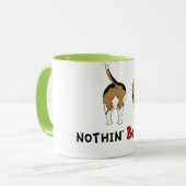 Nichts Hintern-Beagles Tasse (Vorderseite Links)