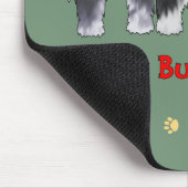 Nichts Hintern Beardies Mousepad (Ecke)