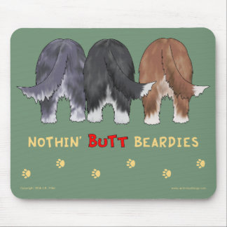 Nichts Hintern Beardies Mousepad