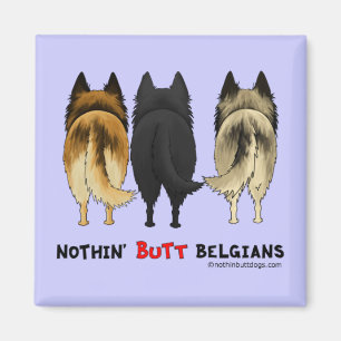 Nichts Hintern-Belgier Magnet
