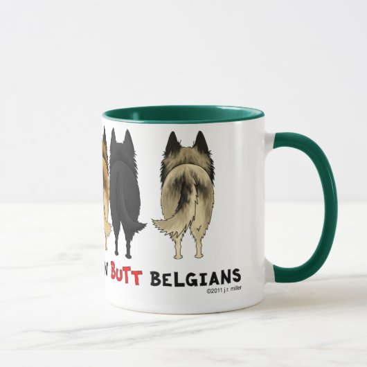 Nichts Hintern-Belgier Tasse (Rechts)