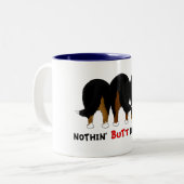 Nichts Hintern Berners Zweifarbige Tasse (Vorderseite Links)