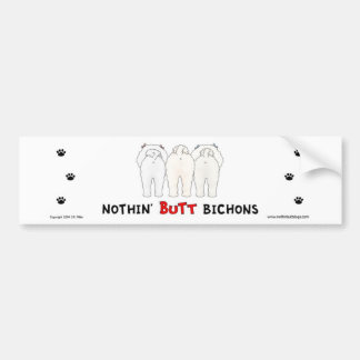 Nichts Hintern Bichons Autoaufkleber