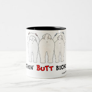 Nichts Hintern Bichons Zweifarbige Tasse