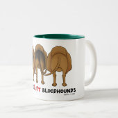 Nichts Hintern-Bluthunde Zweifarbige Tasse (VorderseiteRechts)