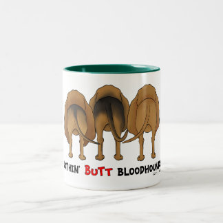 Nichts Hintern-Bluthunde Zweifarbige Tasse
