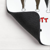 Nichts Hintern-Boston-Terrier Mousepad (Ecke)