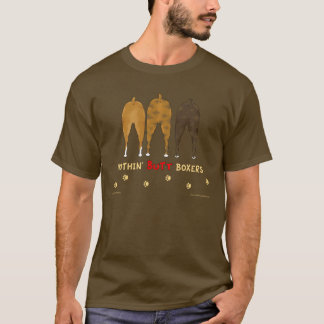 Nichts Hintern-Boxer-Dunkelheits-T - Shirt