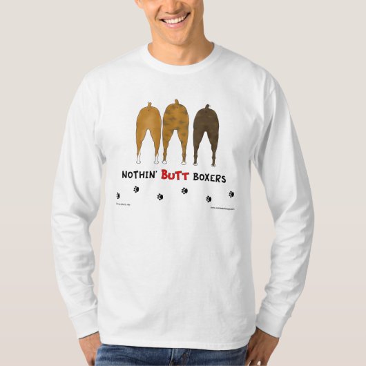Nichts Hintern-Boxer-heller T - Shirt (Vorderseite)