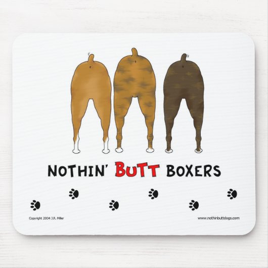 Nichts Hintern-Boxer Mousepad (Vorne)