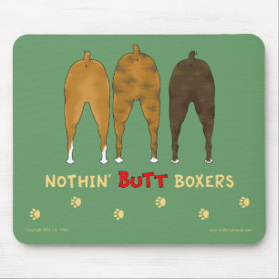 Nichts Hintern-Boxer Mousepad
