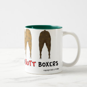 Nichts Hintern-Boxer-Tasse Zweifarbige Tasse