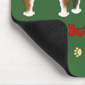 Nichts Hintern-Bulldoggen Mousepad (Ecke)
