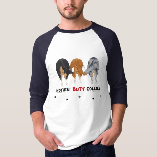 Nichts Hintern-Collies T-Shirt (Vorderseite)