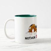 Nichts Hintern-Dachshunde Zweifarbige Tasse (Links)