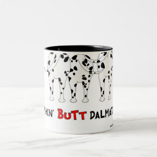 Nichts Hintern-Dalmatiner-Tasse Zweifarbige Tasse