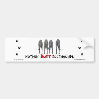 Nichts Hintern Deerhounds Autoaufkleber