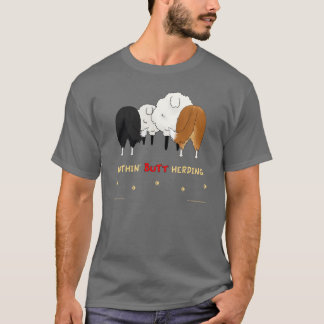 Nichts Hintern, der dunkles Shirt - Shelties in