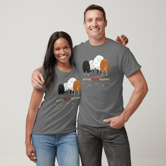 Nichts Hintern, der dunkles Shirt - Shelties in (Unisex)