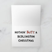 Nichts Hintern ein Bedlington Weihnachten (Innenseite)