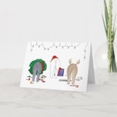 Nichts Hintern ein Bedlington Weihnachten (Vorderseite)